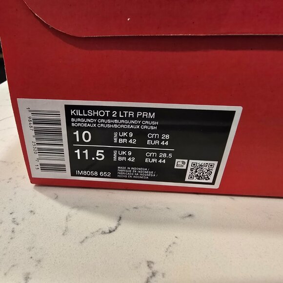 Nike Killshot 2 LTR Premium Burgundy Crush IM8058-652 Men's Size 10 US NEW - Picture 9 of 16